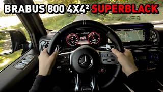 POV Drive: BRABUS 800 4X4² SUPERBLACK Based on Mercedes-AMG G63 4x4²