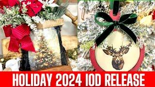 IOD Iron Orchid Designs Holiday 2024 Release | How to use Transfers | Easy DIY Christmas Decor | 