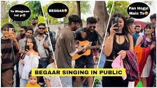 5 Beggar (भिखारी)Group Singing Hindi Songs | Delhi Public Shocking Reactions Prank Video| Jhopdi K