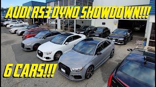 6 AUDI RS3's IN A DYNO SHOWDOWN!!!