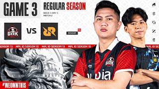 GEEK FAM ID vs RRQ HOSHI | Regular Season Week 3 Day 3 | Game 3 | #MPLIDS15