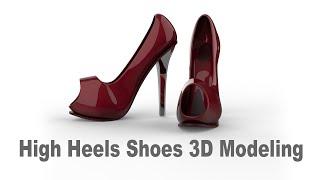 High Heels Shoes 3D Modeling with Rhino 7 #192