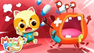 Bad Germs, Go away! | Educational Songs | Funny Kids Song | MeowMi Family Show