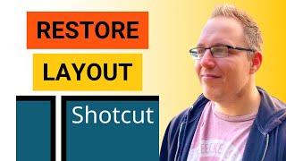 How to Restore the Default Layout in Shotcut