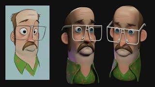 Nomad Sculpt: Character sculpting time lapse from 2D to 3D