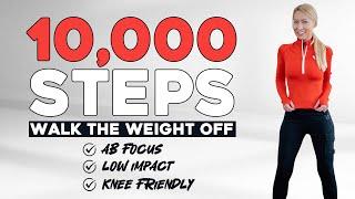 10000 STEPS WALKING WORKOUT ABS FOCUSED | 10K Steps Challenge! 1 Hour Fat Burning Endurance