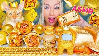 ASMR EATING EDIBLE GOLD BAR, AMONG US, MACAROONS, 먹을 수 있는, 디저트, 마카롱 (ROSE, CAKE, DESSERT) MUKBANG 먹방