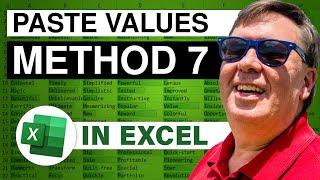 Excel - 7 Ways to Paste Values in Excel - Shortcut, Macro, and More! - Episode 877