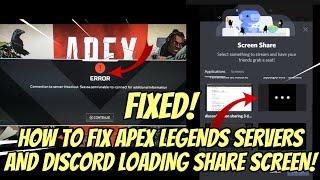 Fix unable to connect to EA Servers Apex legends + Discord loading Share screen. حل مشكلة FIXED!