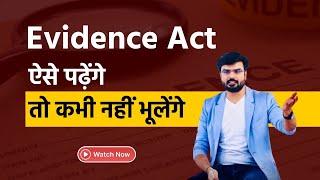 How to memorise the entire evidence act || Amazing tricks || Innovative Teaching By MJ Sir