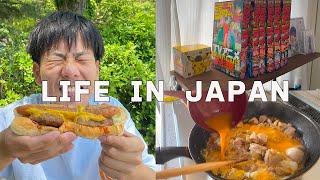 [Vlog] Daily life in Japan , A day of driving and eating hot dogs in the park