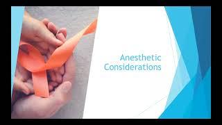 Anesthetic considerations for Multiple Sclerosis