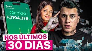 ELA COM 13 ANOS FEZ R$104.376,43 EM 30 DIAS NA CAKTO