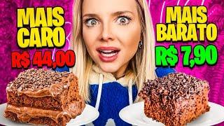 COMPAREI O BOLO DE BRIGADEIRO MAIS CARO E O MAIS BARATO DO APLICATIVO em 2022!!