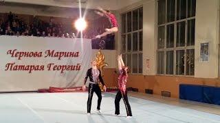 Акробатика. Ёлочка, Чернова Марина, Патарая Георгий. Старый городок, 20.12.2016