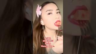 ASMR MUKBANG Eating Watermelon  #asmr #asmrmukbanger #asmrmukbang #crunching #asmreating