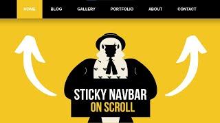 How To Create A Sticky Navigation Bar Using Html Css And Javascript