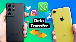 Transfer Apps & App Data From Android to iPhone or iPhone to Android