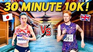 Amateur Male vs. Olympic Female | Who Wins in a RACE?!