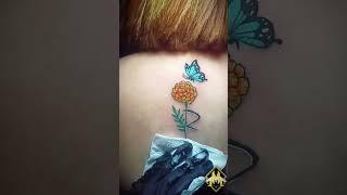 #costumedesign #marigold #flower #r #butterfly #colored #tattoo #foryou #fyp #reels