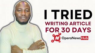 I TRIED WRITING ARTICLE FOR OPERA HUB AND THIS IS HOW MUCH I MADE | DOES IT REALLY WORTH IT?