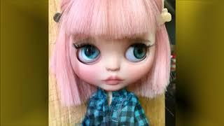 Куклы Блайз.Blythe doll custom.  Клип на песню  Папа, подари мне куклу.