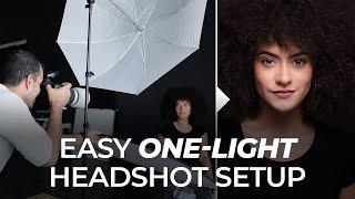 The Easiest One-Light Setup for Professional Headshots | Master Your Craft