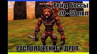 Все рейд боссы 20 - 30 лвл (Расположение и дроп) Lineage 2 HF5