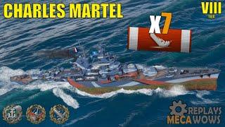 Charles Martel 7 Kills & 165k Damage | World of Warships Gameplay