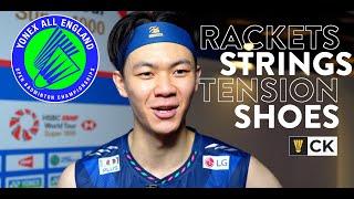 All England 2024 Pro Player Racket, Strings, Tension & Shoes Update