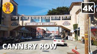 4K Cannery Row Walking Tour, Monterey County CA, USA |  Binaural Sound