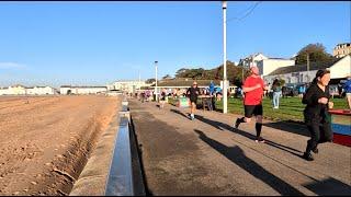 Exmouth Parkrun finish line, 19th November 2022