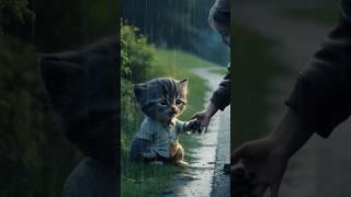 She help cat ️|cat story|aicat|#cat #aicat #story #sad #meow #youtubeshorts #yt #shorts#miaw