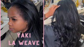 L.A weave extensions for yaki textured hair