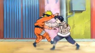 Hinata Golpea A Naruto Con Su Puño Suave