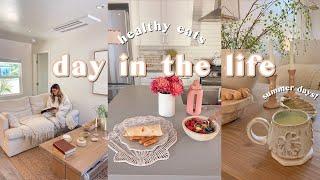 Healthy Summer Day In The Life! | morning habits, farmers market haul, & workout with me!