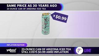 Inflation: 23-ounce Arizona Iced Tea can still costs $0.99
