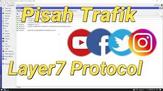 Cara Pisah Trafik Menggunakan Layer7 Protocol + SCRIP !!