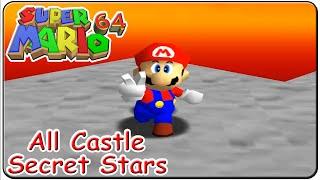 Super Mario 64 All 15 Castle Secret Stars