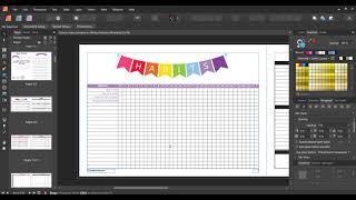 How to make printables in Affinity Publisher: Examples of planner printables you could create