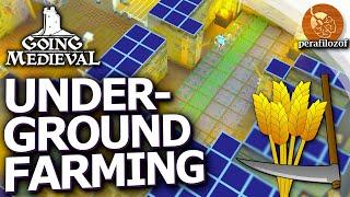 Greenhouse but underground in Going Medieval | Farming crops & crafting steel Let’s play 1 EP#14