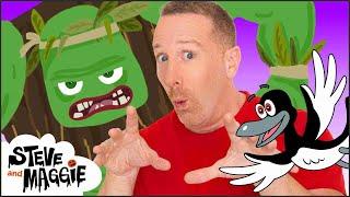 Halloween Silly Monster, Go Away | Pirate Song for Kids | Bigfoot | Sing with Steve and Maggie