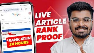 How To Write SEO-Friendly Content In Hindi | Live Ranking Proof | Rank Math Tutorial | On-Page Tips!