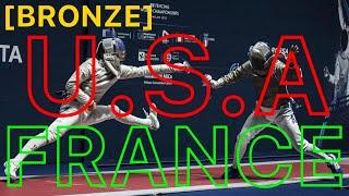 Milan 2023 WORLD CHAMPIONSHIPS | USA v France | Men's Sabre Fencing Team |