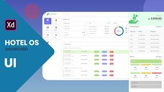 Adobe XD - HOTEL OS Dashboard UI Design |  Dashboard User Interface