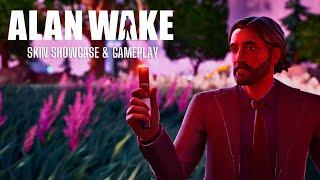 NEW Alan Wake Skin & Backbling Showcase + Gameplay | Fortnitemares 2023
