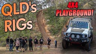 Queensland Rigs tackle Beer O'Clock Hill | Wheel lifts, Hill Drag races & Jimny at Springs 4x4 Park