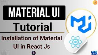 #2 Installation of Material UI in React JS | React JS Material UI Tutorial in Hindi | MUI in Hindi