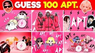 Guess 100 APT. Songs & Variants by Their Voice ~ ROSÉ & Bruno Mars  APT Covers QUIZ