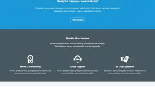 Hostio HTML and WHMCS Web Hosting Template